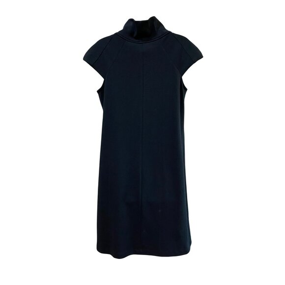 Relativity Womens Jet Black Cowl Neck Cap Sleeve A-Line Dress Size Medium New Wi - Picture 3 of 7